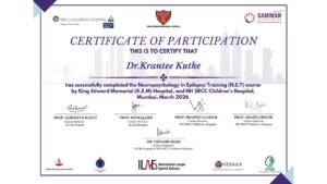 Certificate — Dr.Krantee Kuthe